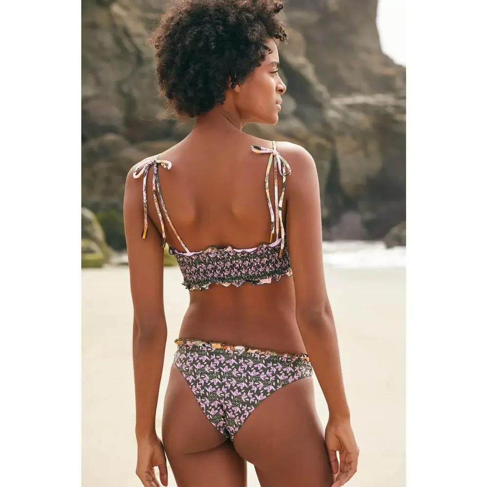 AGUA BENDITA Dalia Floral Bikini Top Small S